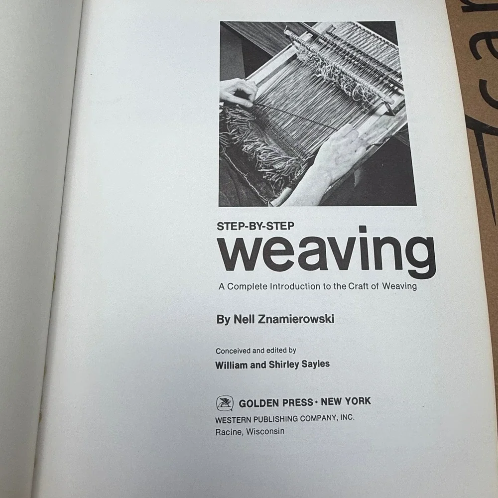 Golden Press Step-by-Step Weaving Book Craft Guide Vintage 1967 Instructions‎
